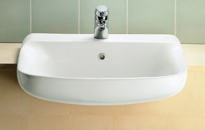 IDEAL STANDARD LAVABO SEMINCASSO CONCA BIANCO T0969 - Ceramiche De Paola