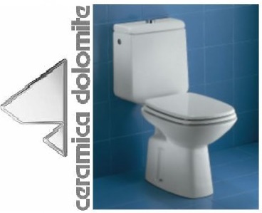 Coprivaso sedile wc per vaso Fleo bianco ceramica Dolomite